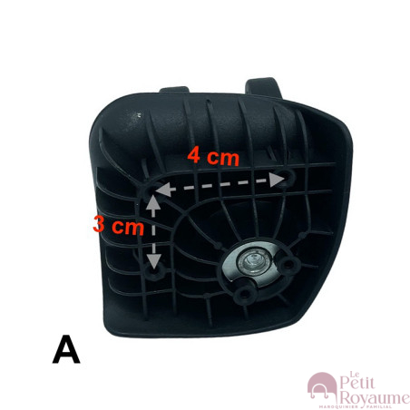 Double replacement wheels A223 for 4-wheeled hardside luggages, suitable for many brands such as Samsonite, Delsey