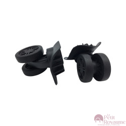 Double replacement wheels FHW546A /w633 for 4-wheeled hardside luggages, suitable for many brands such as  Delsey Segur Cabin