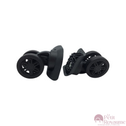 Roulettes doubles W633/FHW546A pour valises rigides/coques, compatibles avec Delsey Segur Cabine