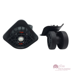 Double replacement wheels FHW546A /w633 for 4-wheeled hardside luggages, suitable for many brands such as  Delsey Segur Cabin