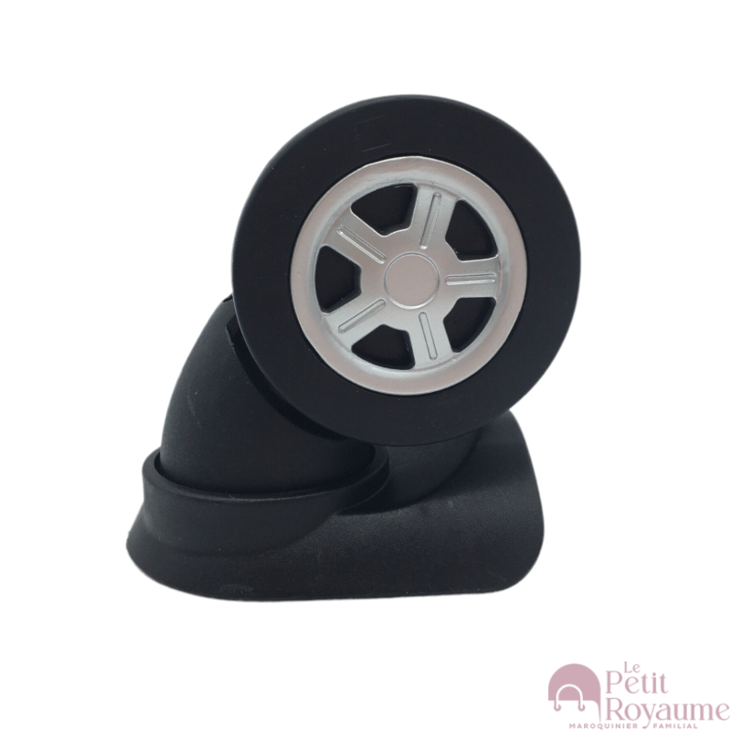 Roue Valise Universelle GUGULUZA 1 Paire De Roues De Rechange Pour Valises Rigides, Noires (GU044 Avec Double Roue Roulette Valise