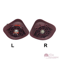 Double replacement wheels FHW546 for 4-wheeled hardside luggages, suitable for Delsey Helium Air 2