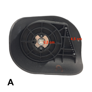 Roulettes simples A07 pour valises rigides à 4 roues compatible Delsey Initiale