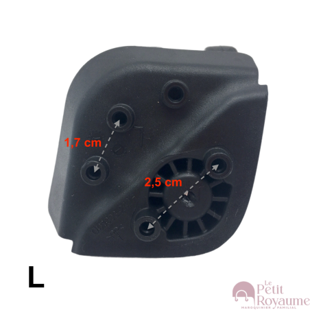 Double replacement wheels OU1303 for 4-wheeled hardside luggages, suitable for Samsonite Neopulse Cabin