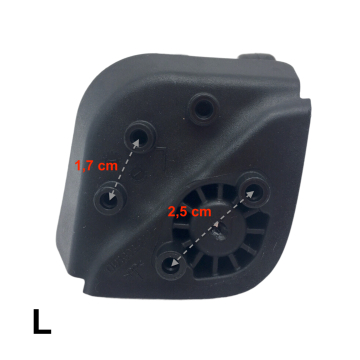 Double replacement wheels OU1303 for 4-wheeled hardside luggages, suitable for Samsonite Neopulse Cabin