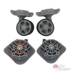 Double replacement wheels FHW604 or D531 for 4-wheeled hardside luggages, suitable for American Tourister AT Primo