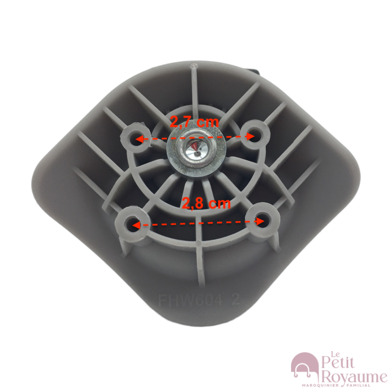 Double replacement wheels T103C or D531 for 4-wheeled hardside luggages, suitable for American Tourister AT Primo