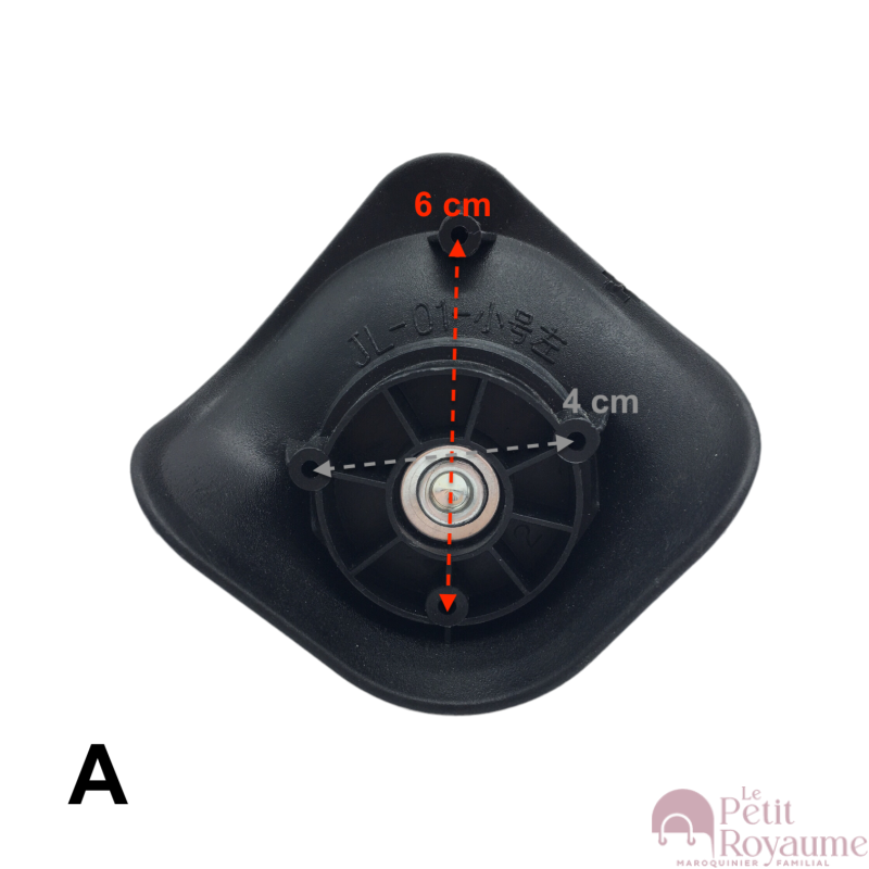 Double replacement wheels A01, JL01 diameter 5cm (small wheel block) for 4-wheeled hardside luggages