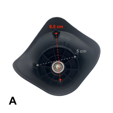 Double replacement wheels A01, JL01 diameter 5cm (large wheel block) for 4-wheeled hardside luggages