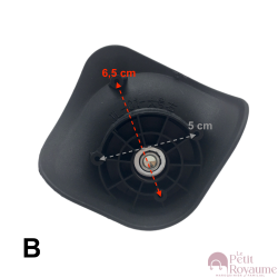 Double replacement wheels A08-18, A01, JL01 diameter 5cm (large wheel block) for 4-wheeled hardside luggages