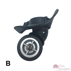 Roulettes doubles grands supports A08-18, A01, JL-01 diamètre 5 cm pour valises rigides
