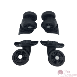 Roulettes doubles SK01 pour valises rigides à 4 roues, compatibles American Tourister Sky Tracer