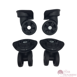Roulettes doubles SK01 pour valises rigides à 4 roues, compatibles American Tourister Sky Tracer