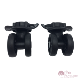 Roulettes doubles SK01 pour valises rigides à 4 roues, compatibles American Tourister Sky Tracer