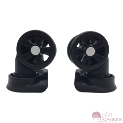 Roulettes doubles SK01 pour valises rigides à 4 roues, compatibles American Tourister Sky Tracer