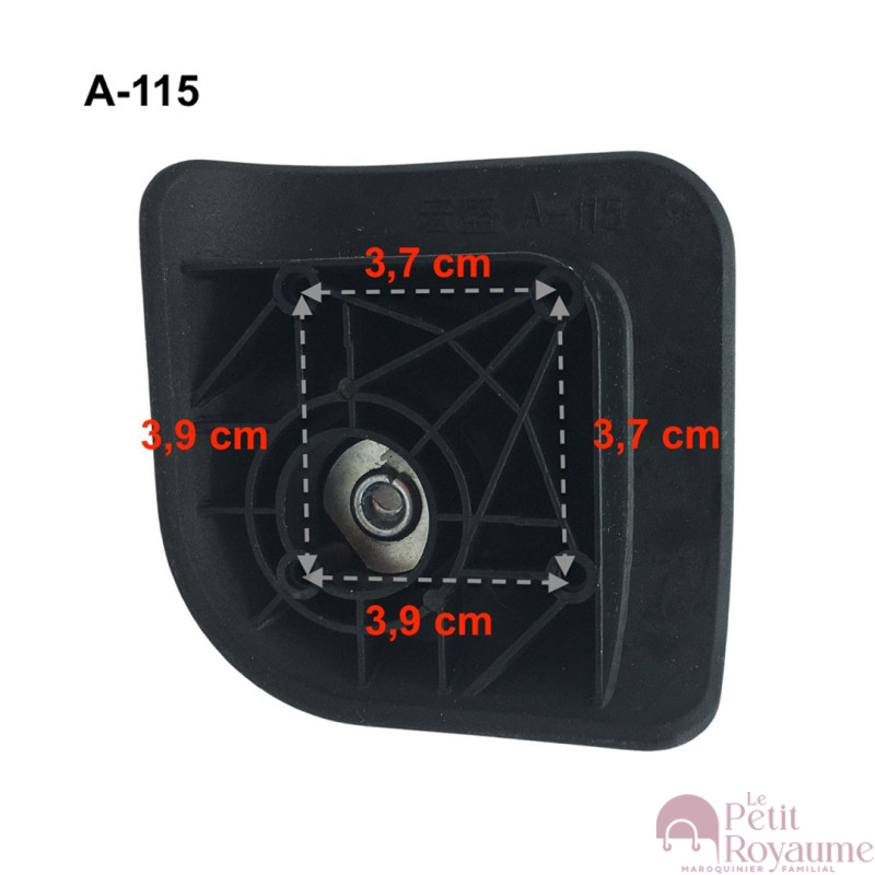 Single replacement wheels A-115, W110 for 4-wheeled hardside luggages, suitable for Delsey Indiscrete Hard