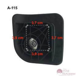 Double replacement wheels A-115 or W110 for 4-wheeled hardside luggages, suitable for Delsey Ségur 70,78, 81 cm