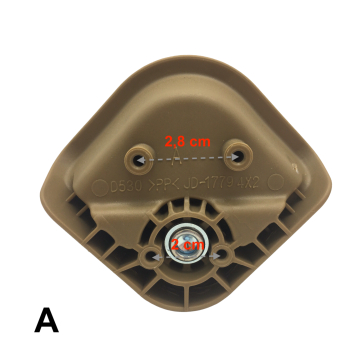 Roulettes doubles D530 pour valises rigides, compatibles avec différentes marques