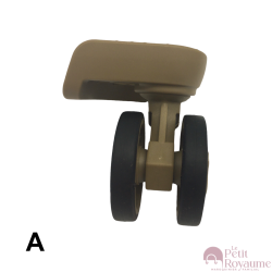 Double replacement wheels D530 for 4-wheeled hardside luggages, suitable for many brands such as Samsonite, Delsey
