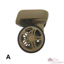 Double replacement wheels D530 for 4-wheeled hardside luggages, suitable for many brands such as Samsonite, Delsey