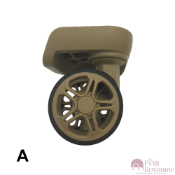 Roulettes doubles D530 pour valises rigides, compatibles avec différentes marques