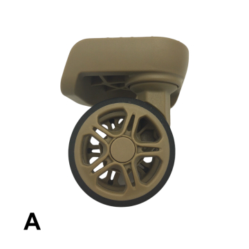 Roulettes doubles beiges D530 pour valises rigides, compatibles avec différentes marques