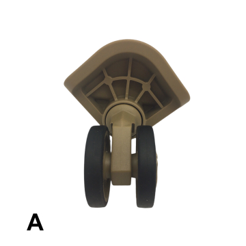 Roulettes doubles beiges D530 pour valises rigides, compatibles avec différentes marques