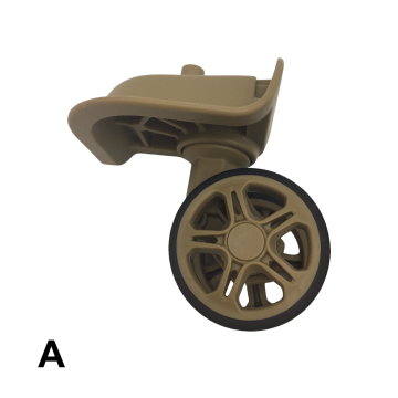 Roulettes doubles beiges D530 pour valises rigides, compatibles avec différentes marques