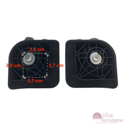 Double replacement wheels A-115 or W110 for 4-wheeled hardside luggages, suitable for Delsey Ségur 70,78, 81 cm