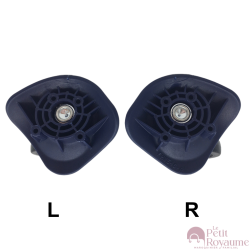 Roulettes doubles A-225 / FHW546 /A-225 pour valises rigides, compatibles avec Delsey Hélium Air 2