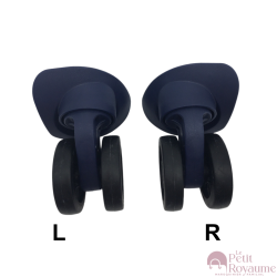 Double replacement wheels FHW546 for 4-wheeled hardside luggages, suitable for Delsey Helium Air 2