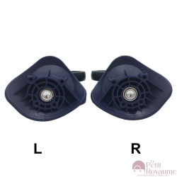 Roulettes doubles A-225 / FHW546 /A-225 pour valises rigides, compatibles avec Delsey Hélium Air 2