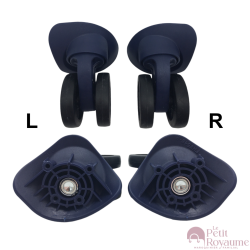 Roulettes doubles A-225 / FHW546 /A-225 pour valises rigides, compatibles avec Delsey Hélium Air 2
