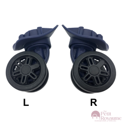 Roulettes doubles A-225 / FHW546 /A-225 pour valises rigides, compatibles avec Delsey Hélium Air 2