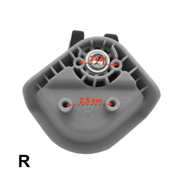 Double replacement wheels FHW607A for 4-wheeled hardside luggages, suitable for many brands such as Samsonite, Delsey