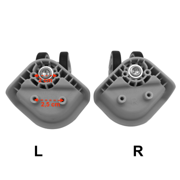 Roulettes doubles FHW607A pour valises rigides, compatibles avec Delsey Turenne cabine