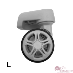 Double replacement wheels FHW607A for 4-wheeled hardside luggages, suitable for many brands such as Samsonite, Delsey