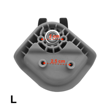 Double replacement wheels FHW607A for 4-wheeled hardside luggages, suitable for many brands such as Samsonite, Delsey