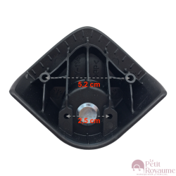 Roulettes doubles JY-114ps diamètre 4,5 cm pour valises rigides, compatibles avec Samsonite Lite Cube