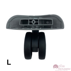 Double replacement wheels JY-107, JY-108 for 4-wheeled hardside luggages, suitable for Samsonite S'cure