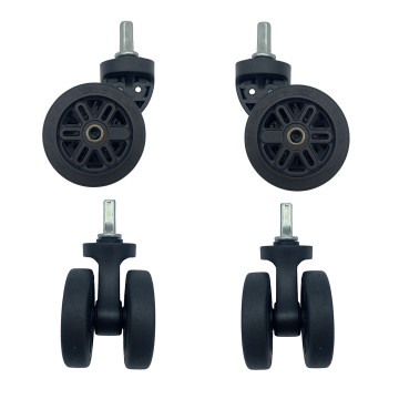 Double replacement wheels diameter 4 cm for 4-wheeled hardside luggages suitable for Delsey Belfort Cabin