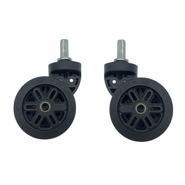 Double replacement wheels diameter 4 cm for 4-wheeled hardside luggages suitable for Delsey Belfort Cabin