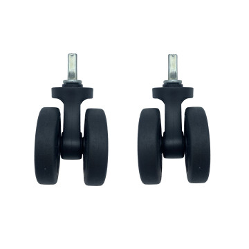 Roulettes doubles diamètre 5 cm pour valises rigides compatibles avec Delsey Moncey