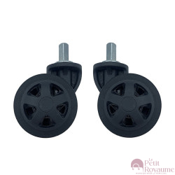 Roulettes doubles diamètre 5 cm pour valises rigides compatibles avec Delsey Moncey