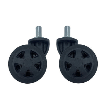 Roulettes doubles diamètre 5 cm pour valises rigides compatibles avec Delsey Moncey