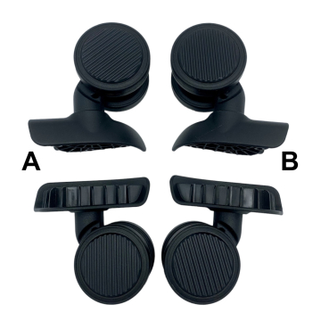 Roulettes doubles D541 diamètre 5,5 cm pour valises rigides/coques, compatibles avec American Tourister Modern Dream Cabine