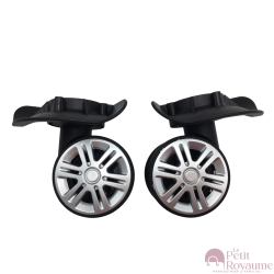 Double replacement wheels A19 for 4-wheeled hardside luggages, suitable for many brands such as Samsonite, Delsey