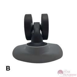 Double replacement wheels D460 for 4-wheeled hardside luggages, suitable for Samsonite Flux