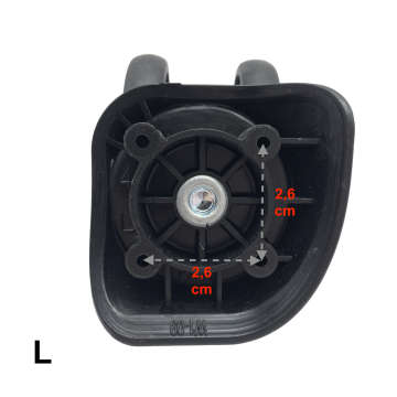 Double replacement wheels W1-09 for 4-wheeled hardside luggages, suitable for Hideo Wakamatsu