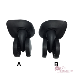 Double replacement wheels F-61 for 4-wheeled hardside luggages, suitable for American Tourister